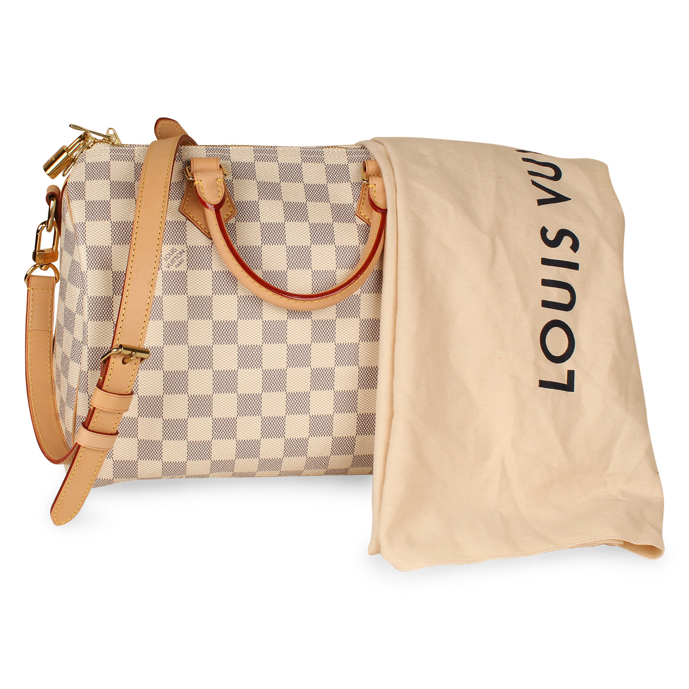 Speedy Bandoulière 30 - Damier Azur