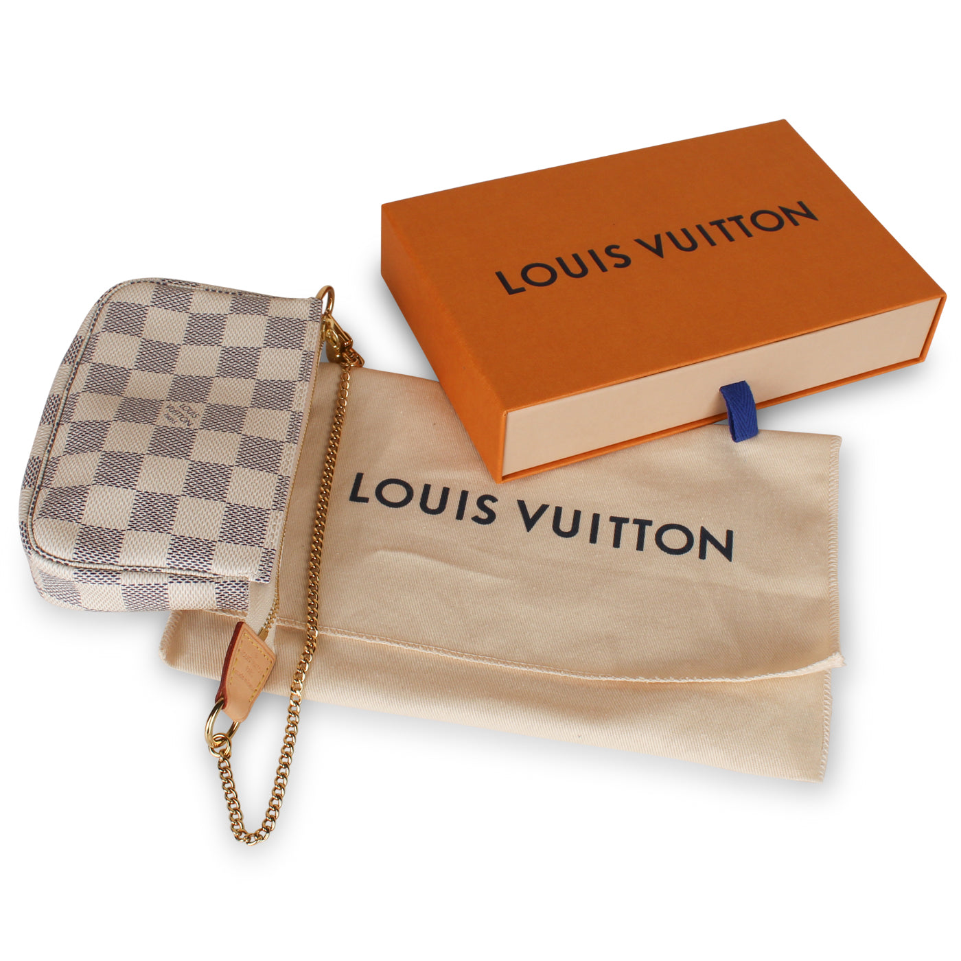 Mini Pochette Accessoires - Damier Azur