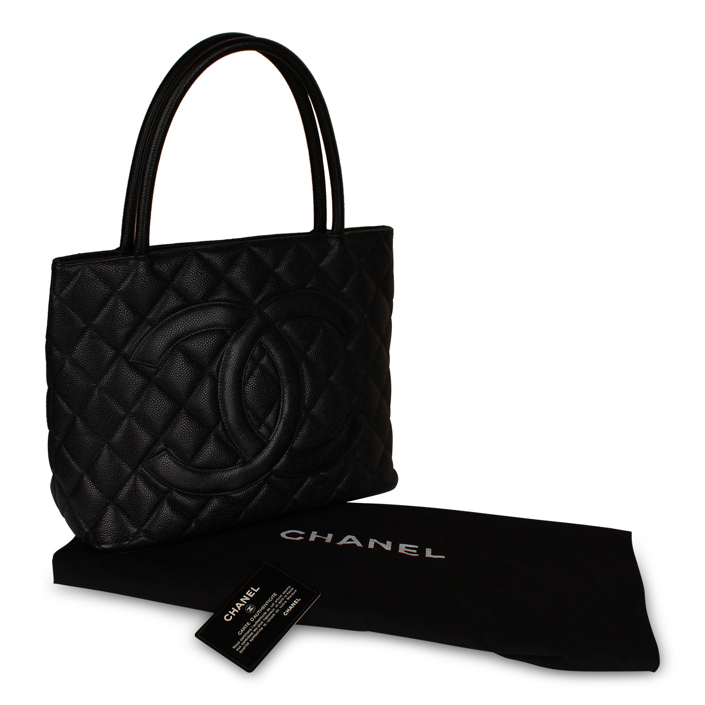 Vintage Medallion Tote - Black