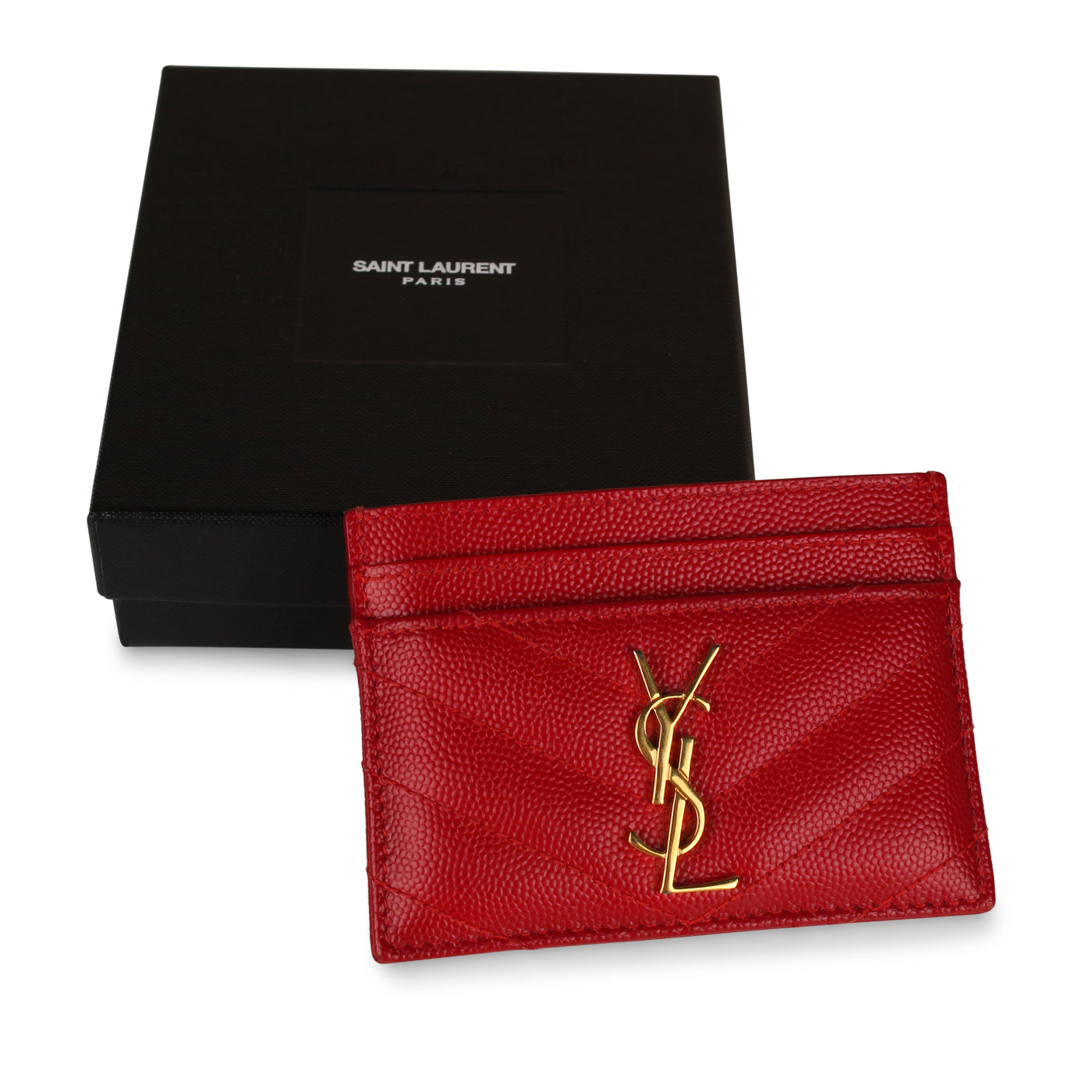 Red Chevron Card Holder