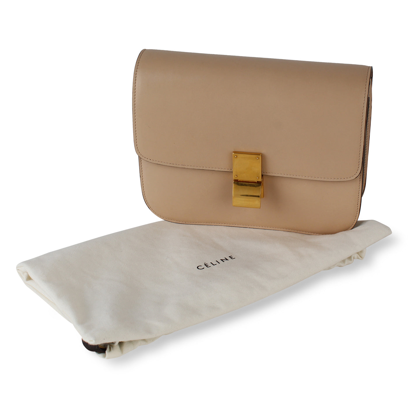 Medium Box Bag - Beige