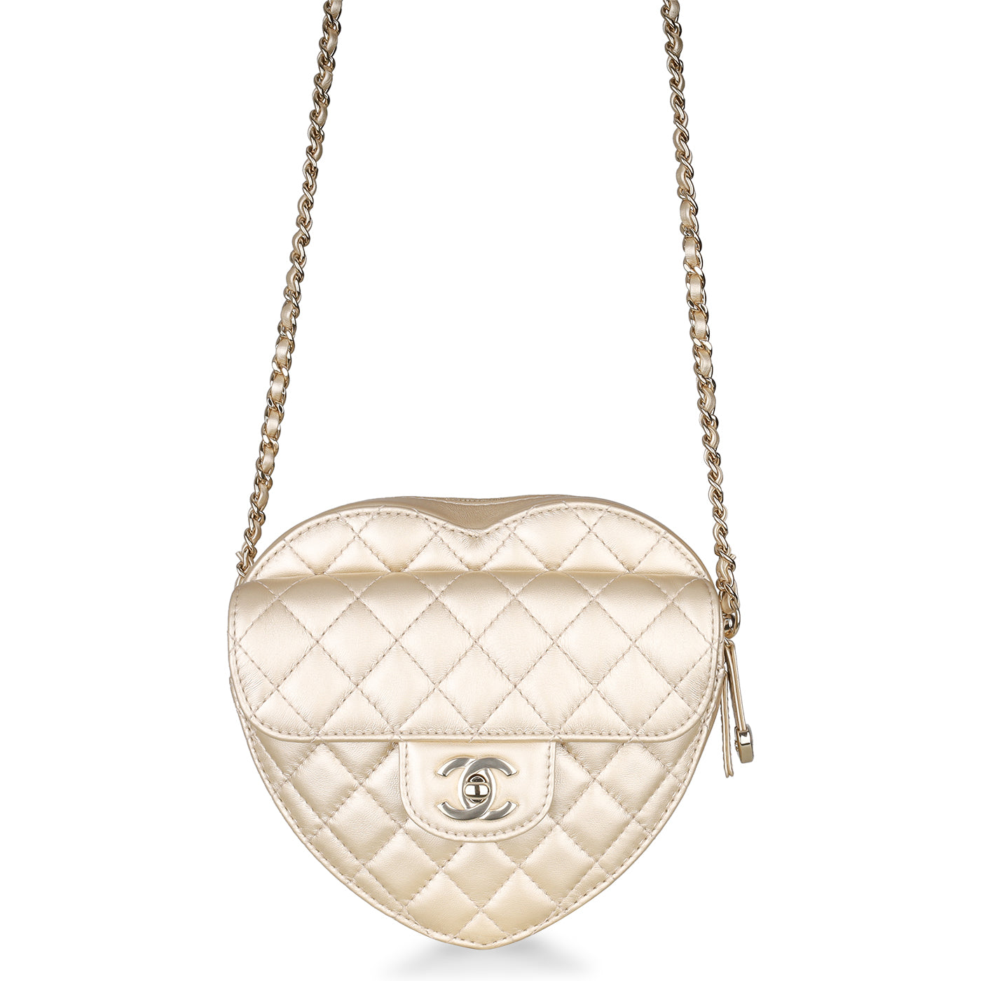 Chanel - Heart Bag - Champagne Lambskin - Brand New – Bagista