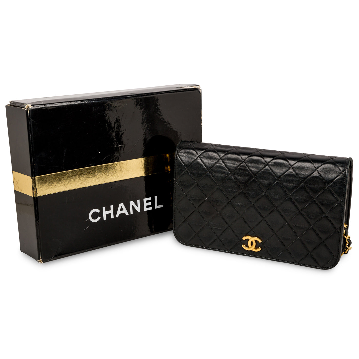 Lambskin Flap Bag - Patent