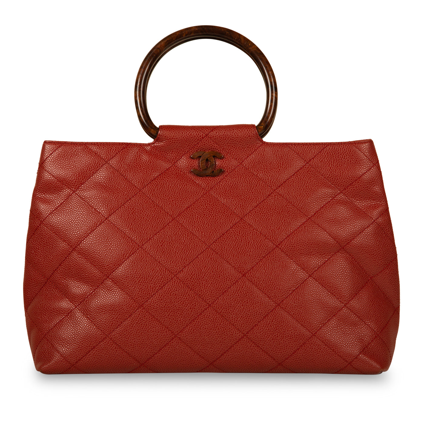 Vintage Tortoise Shell Top Handle - Main Image