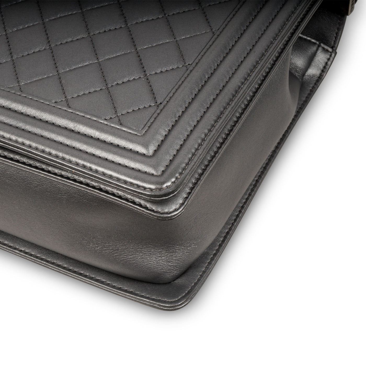 Boy Bag - Large Metallic - Grey