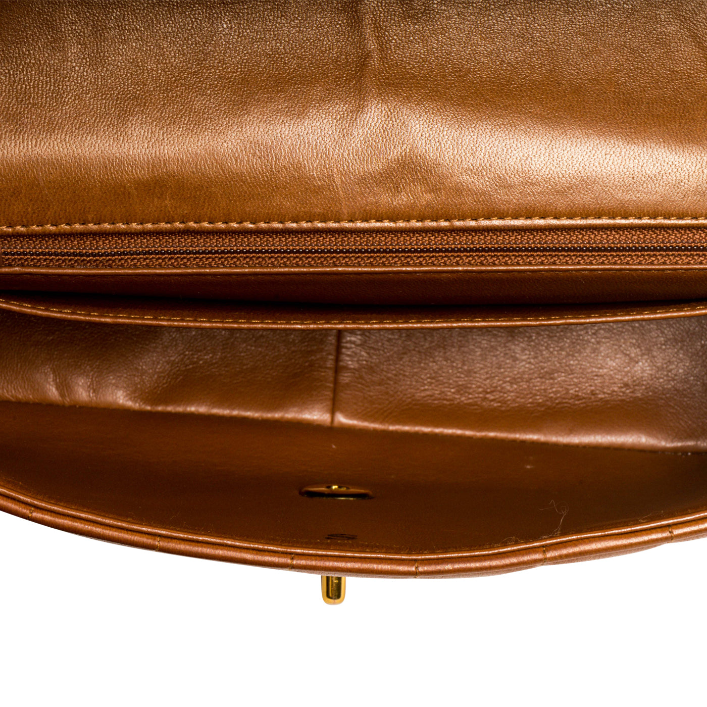 Timeless Vintage Flap Bag - Brown - GHW