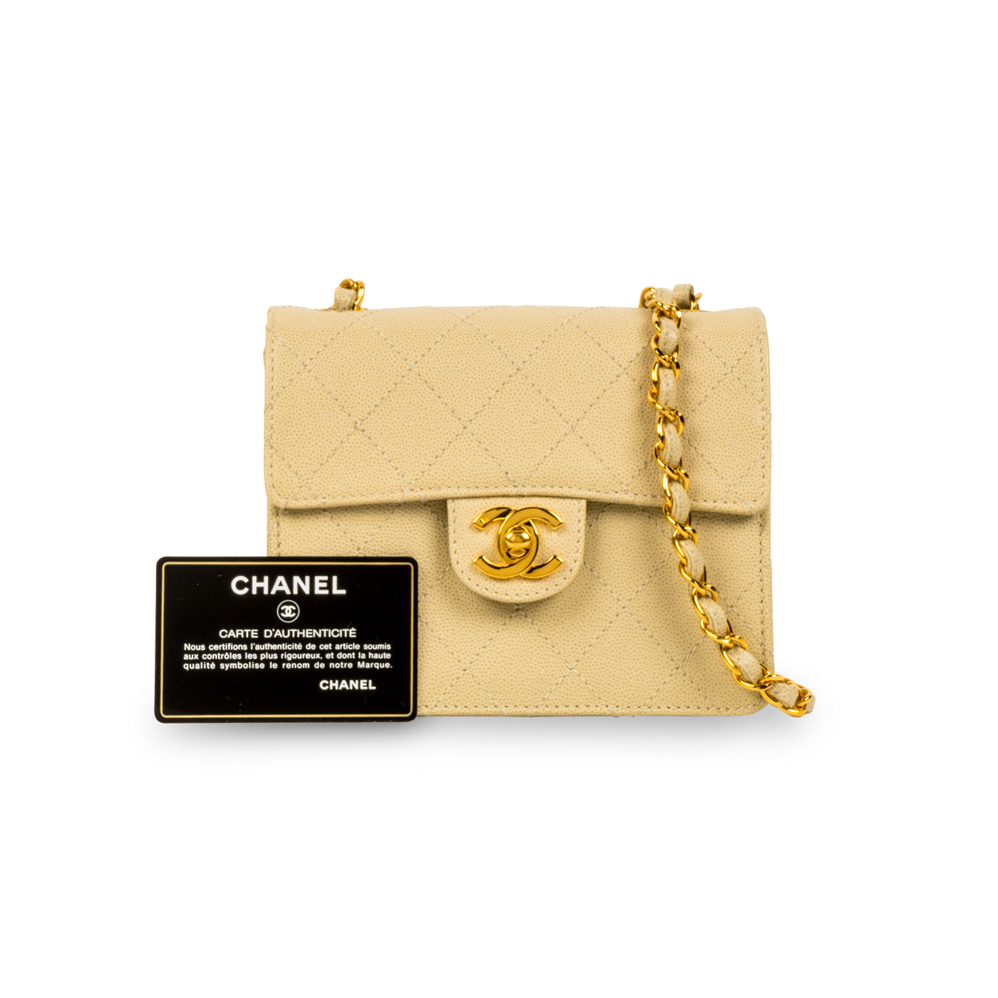 Classic Flap Bag - Mini Square Shoulder Bag - Vintage