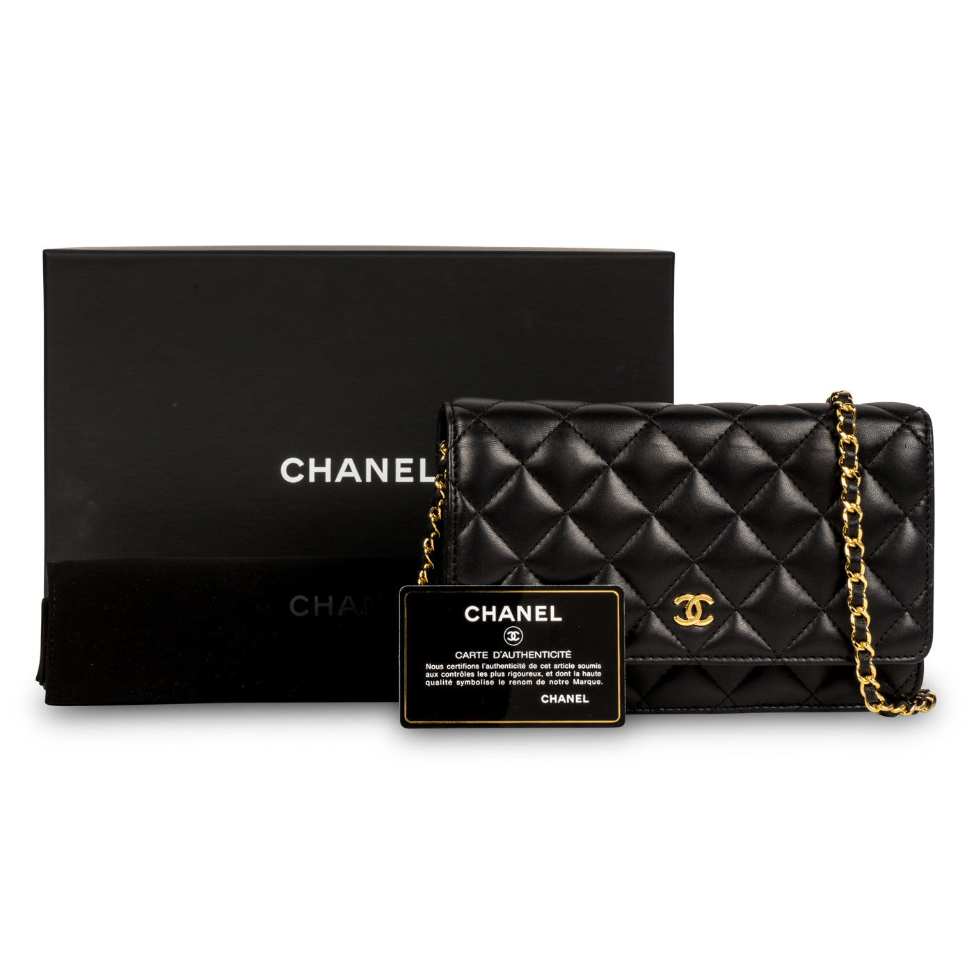 Classic Wallet on Chain - Lambskin