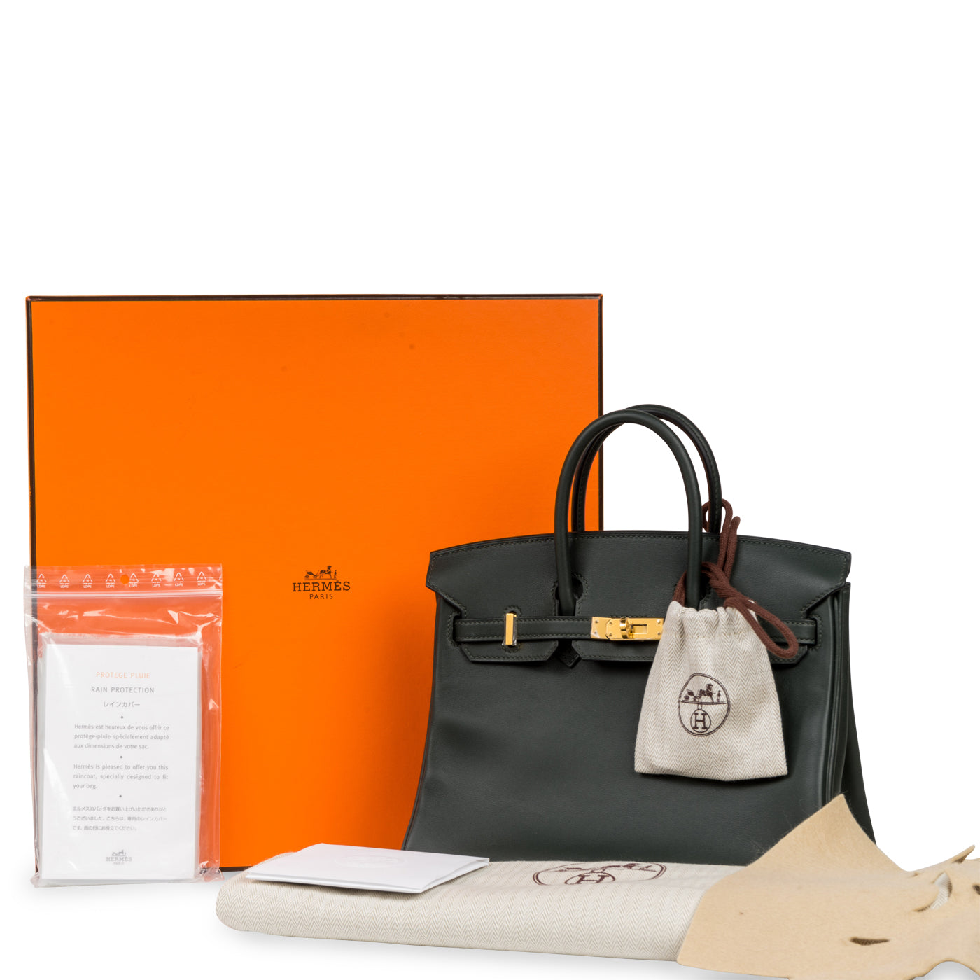 Birkin 25 - Vert Fonce Swift