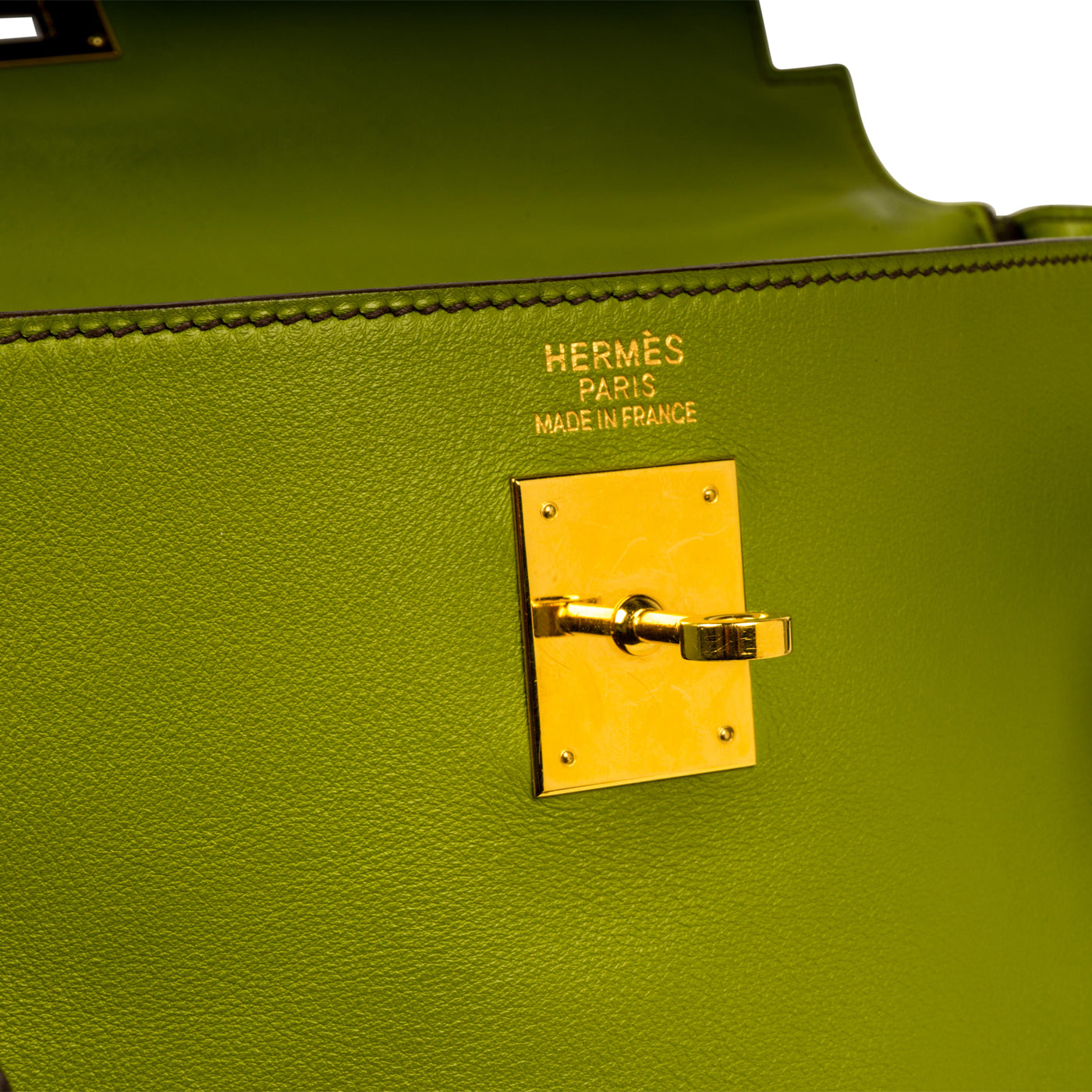 Kelly 35 - Vert Anis Swift leather