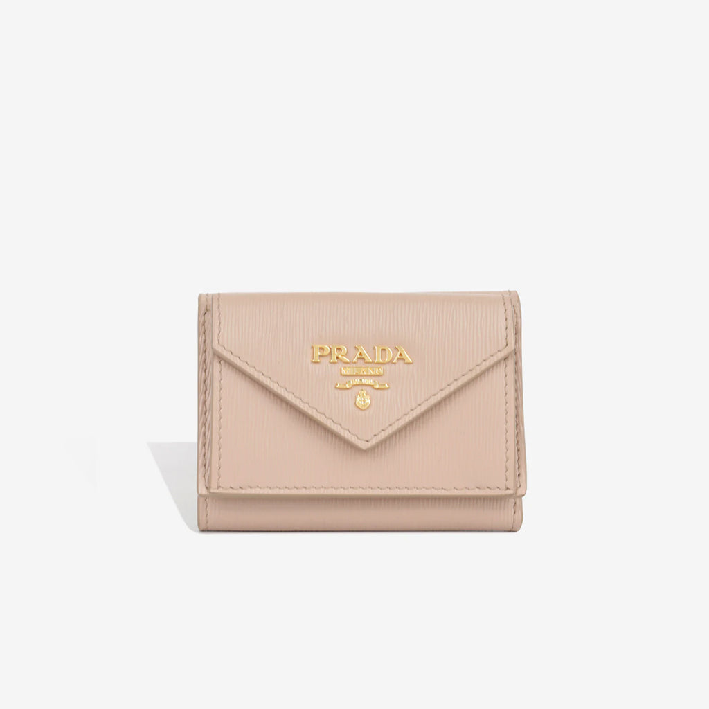 Small Square Saffiano Wallet