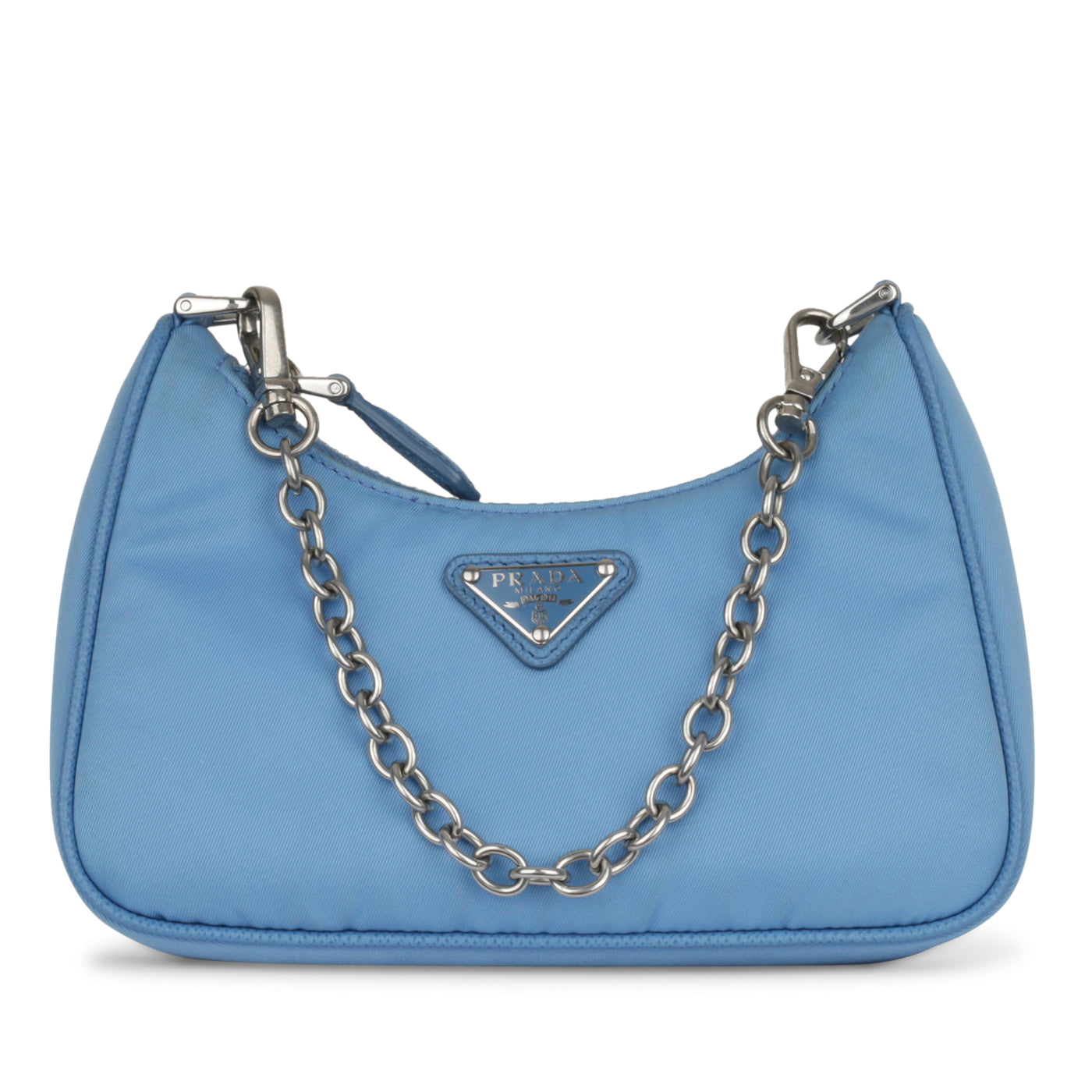 Prada Mini Re-Edition 2000 Blue Nylon Pre Loved – Bagista