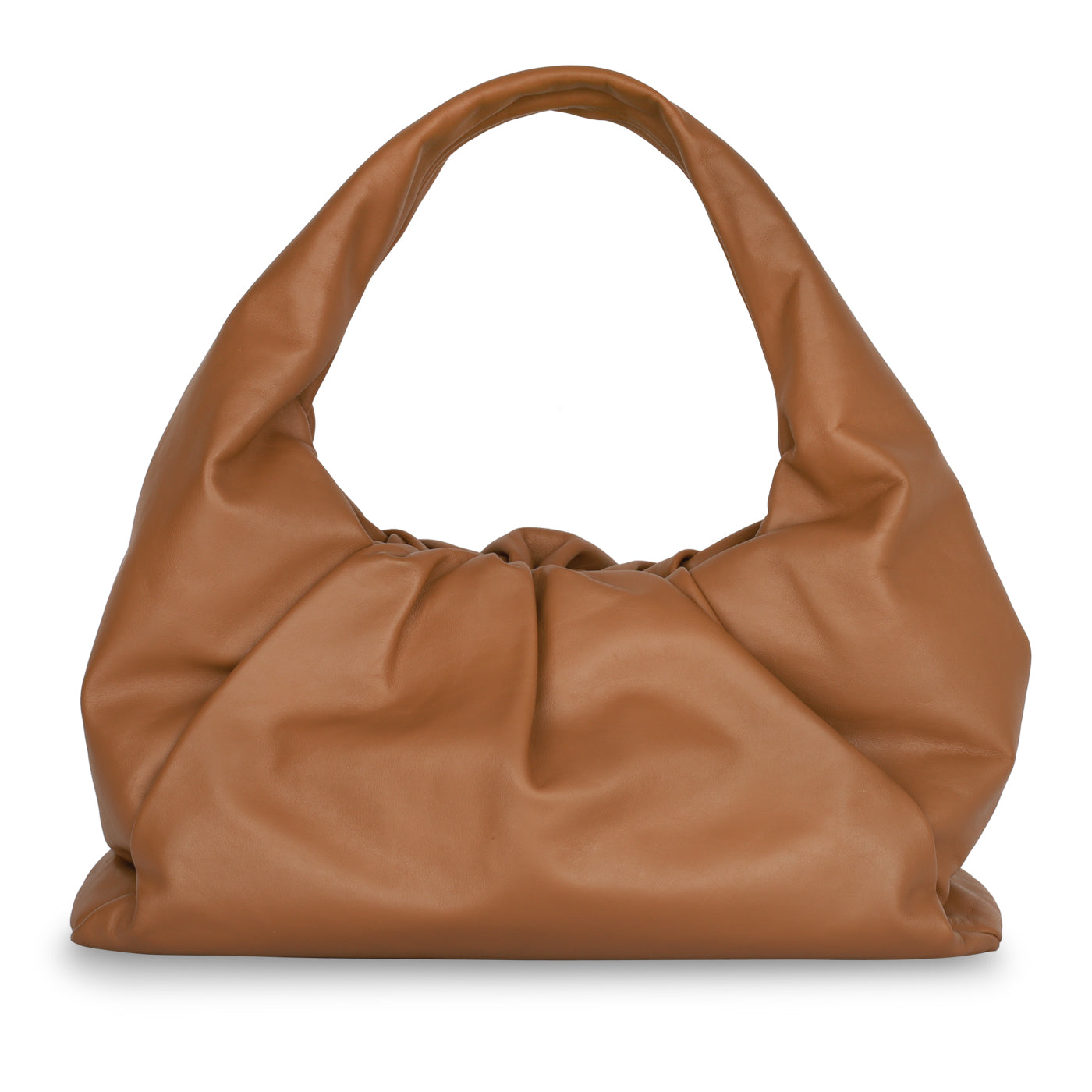 Bottega Veneta - The Pouch Shoulder Bag - Camel - Pre Loved – Bagista