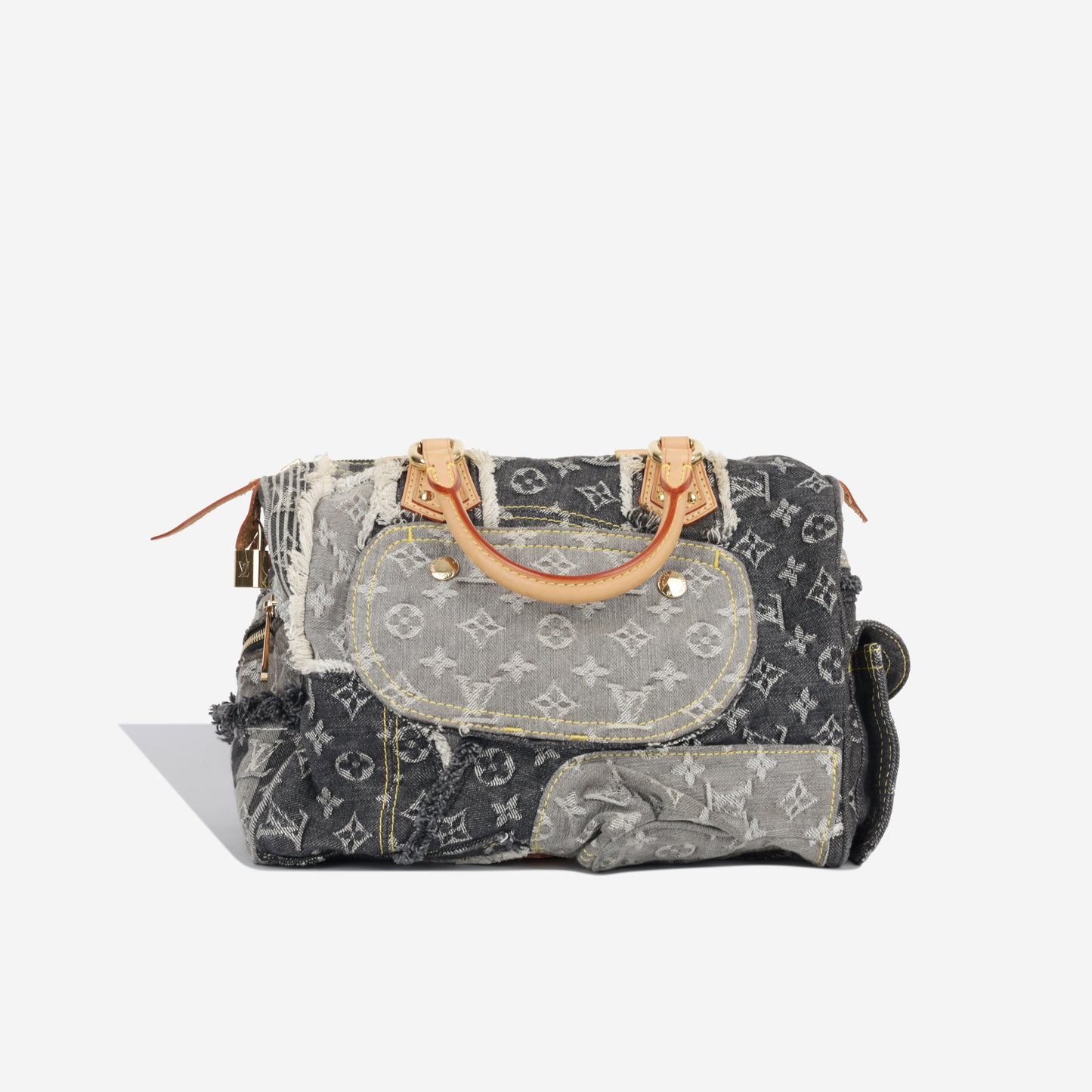 Speedy 30 - Patchwork Denim