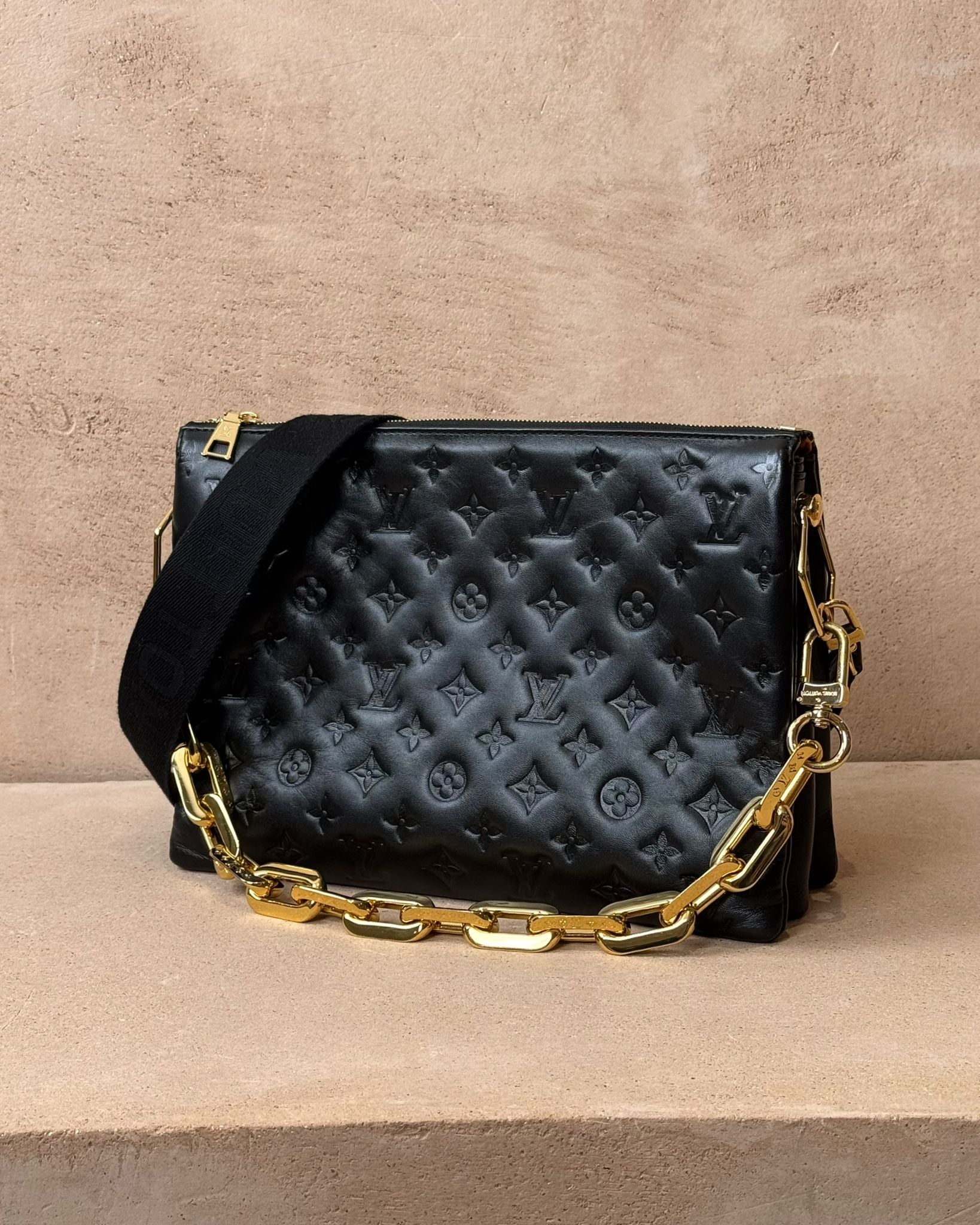 Louis Vuitton Coussin MM - Black Lambskin | Gold Hardware – Bagista