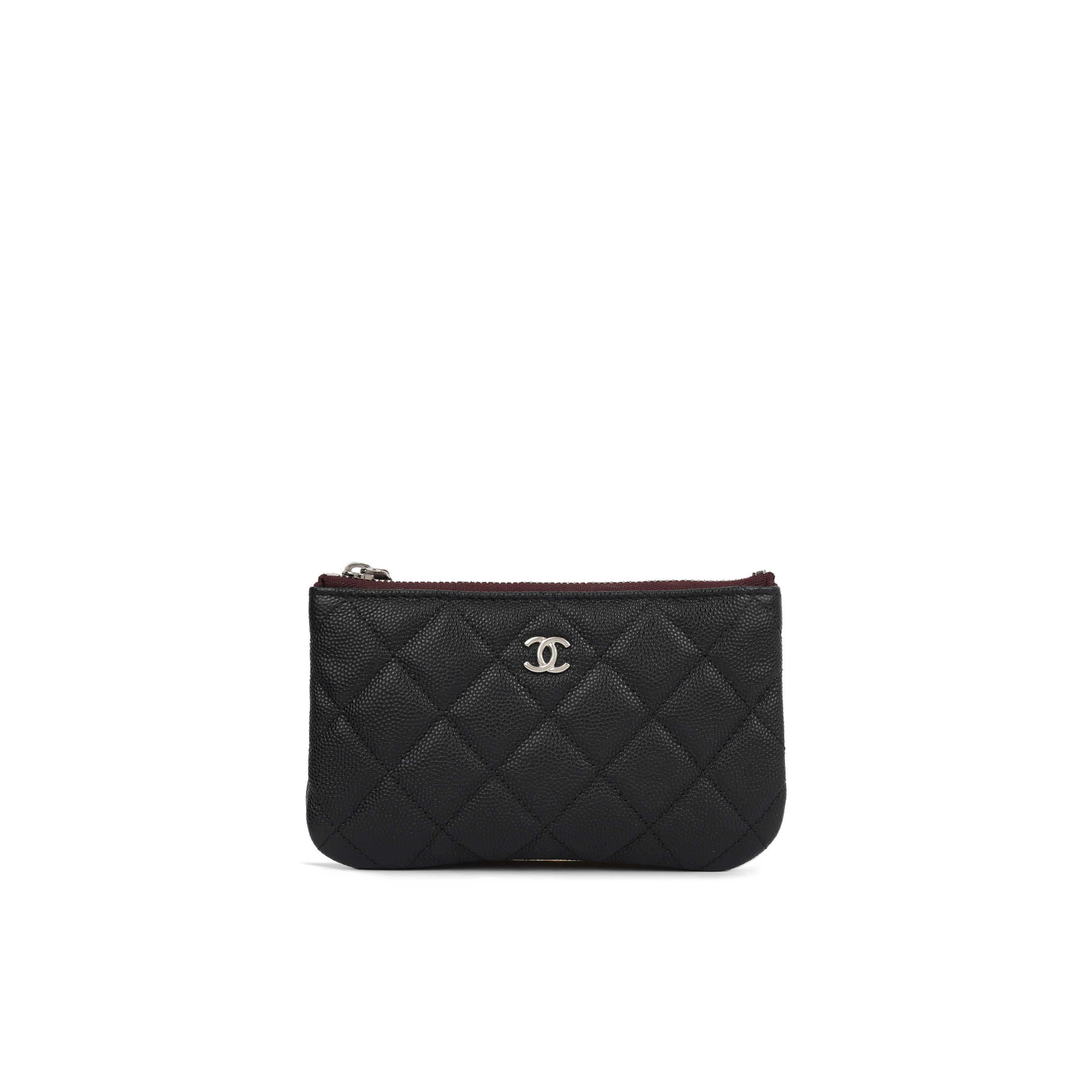 CHANEL ブラック レザー ケース Chanel - Mini O Case - Black Caviar SHW - Immaculate – Bagista