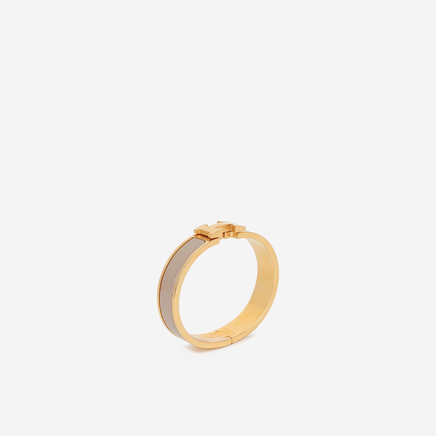 Clic H Bracelet - Marron Glace/Gold