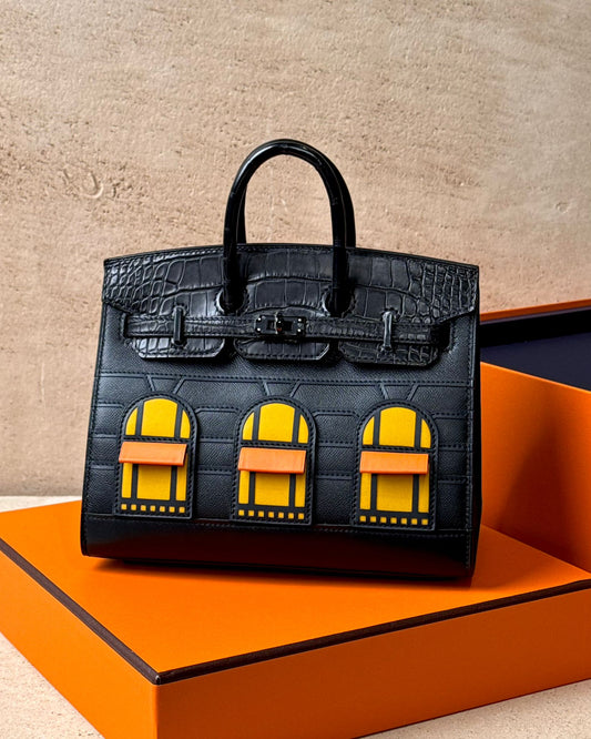 Hermès Midnight Faubourg Birkin 20 - So Black