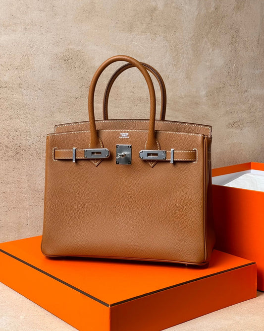 Hermès Birkin 30 - Gold Epsom Retourne | Palladium Hardware