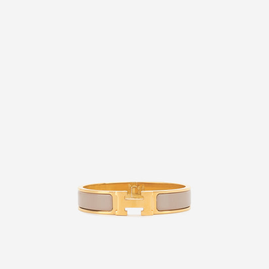 Clic H Bracelet - Marron Glace/Gold