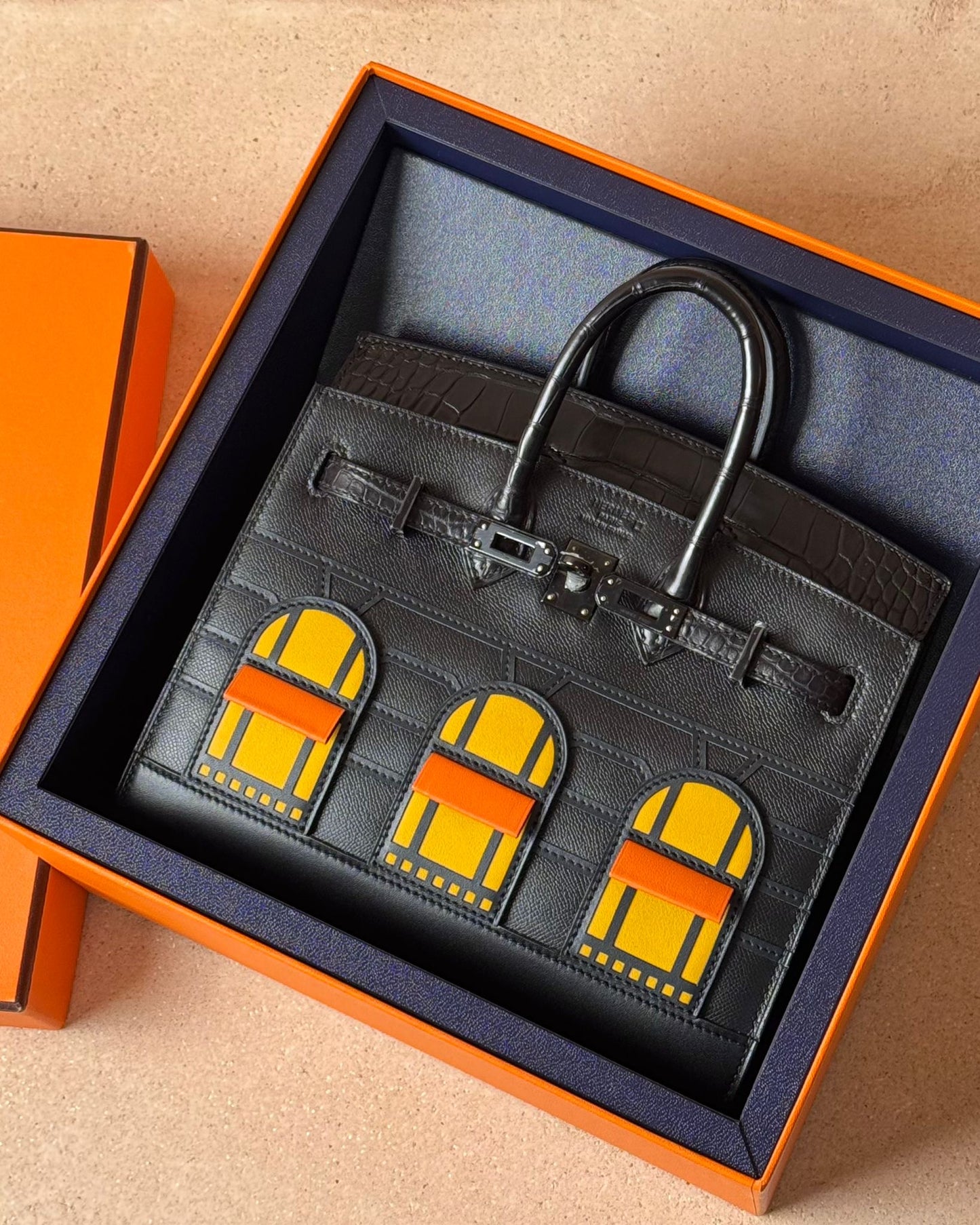 Hermès Midnight Faubourg Birkin 20 - So Black