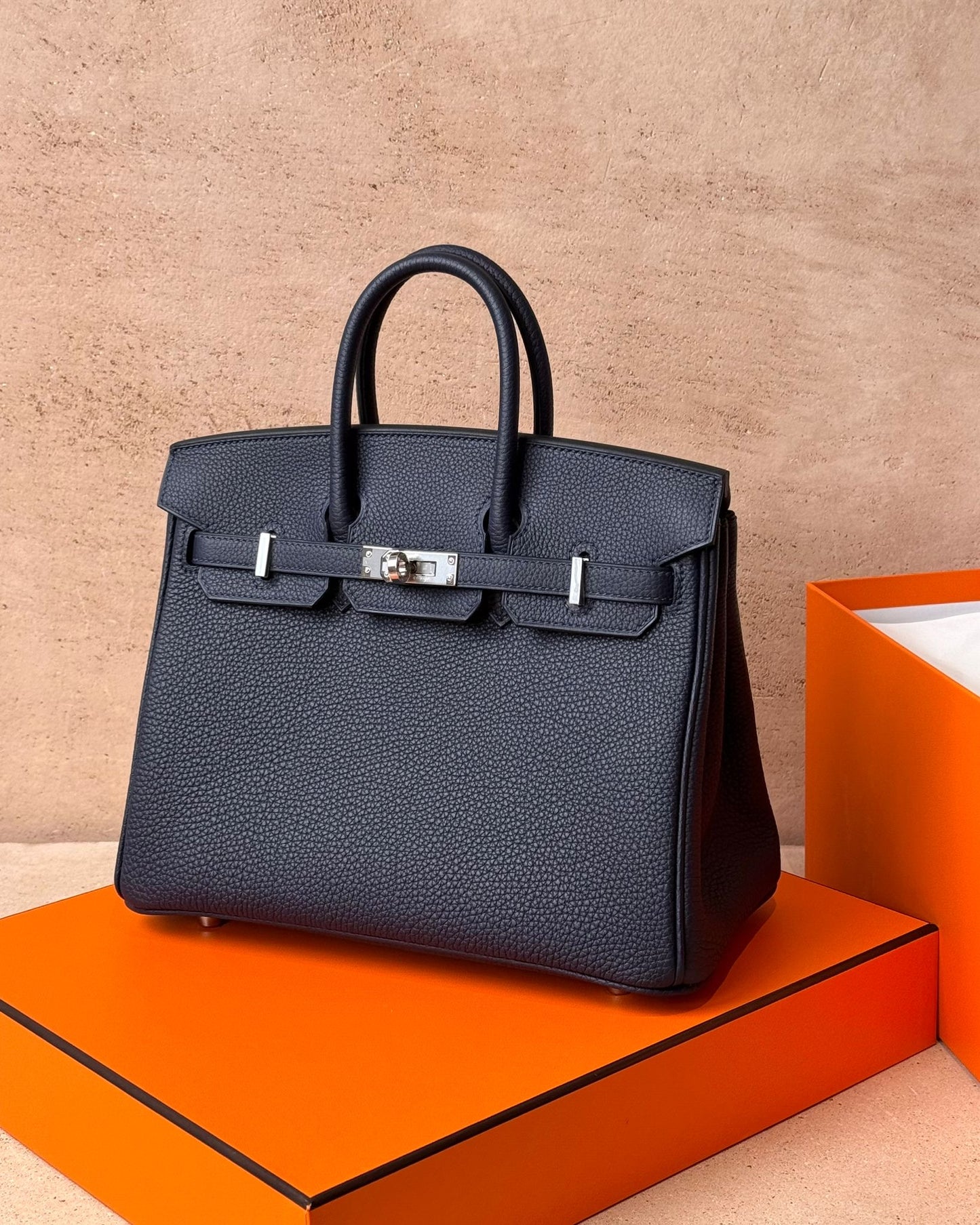 Hermès Birkin 25 - Bleu Nuit Togo | Palladium Hardware