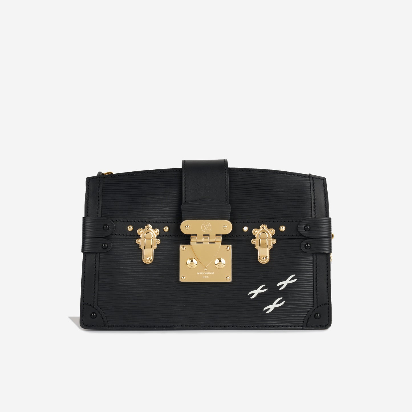 Louis Vuitton Trunk Clutch Black Epi Leather GHW – Bagista