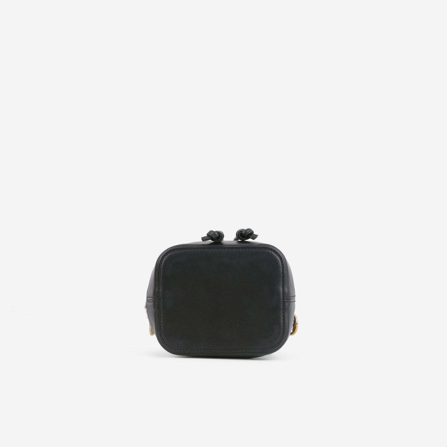 Fendi Mini Mon Tresor Bucket Bag - Black and Clear PVC | Gold Hardware