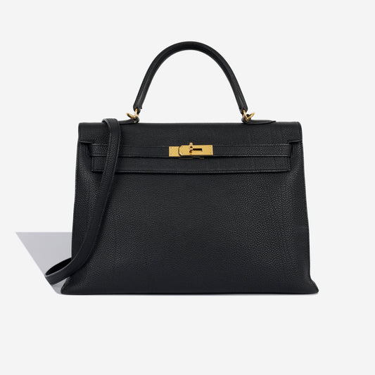 Vintage Kelly 35 - Noir Togo