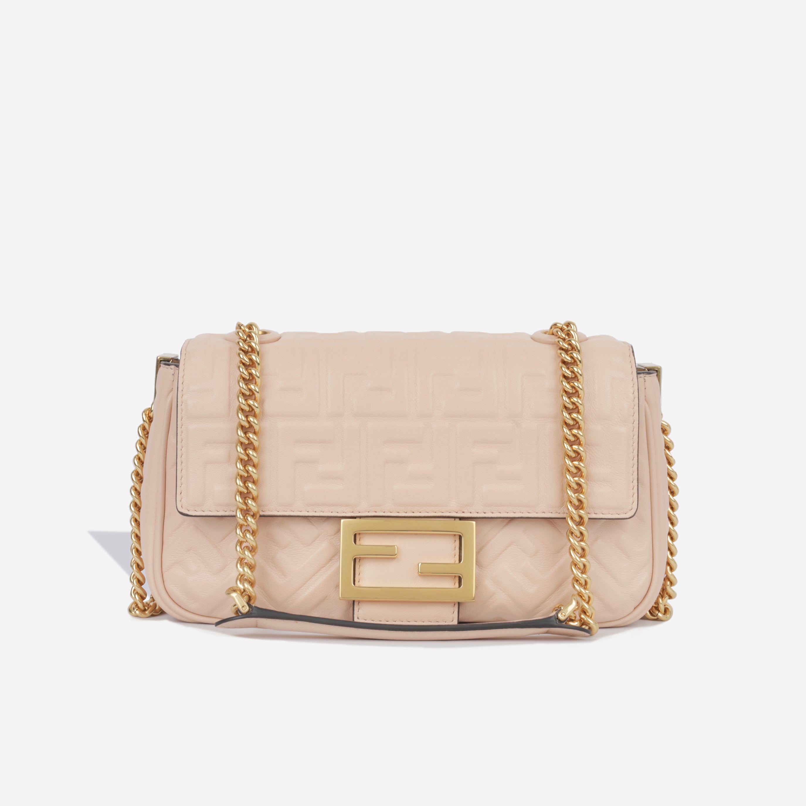 Fendi - Baguette Chain Midi - Pale Pink Nappa - GHW