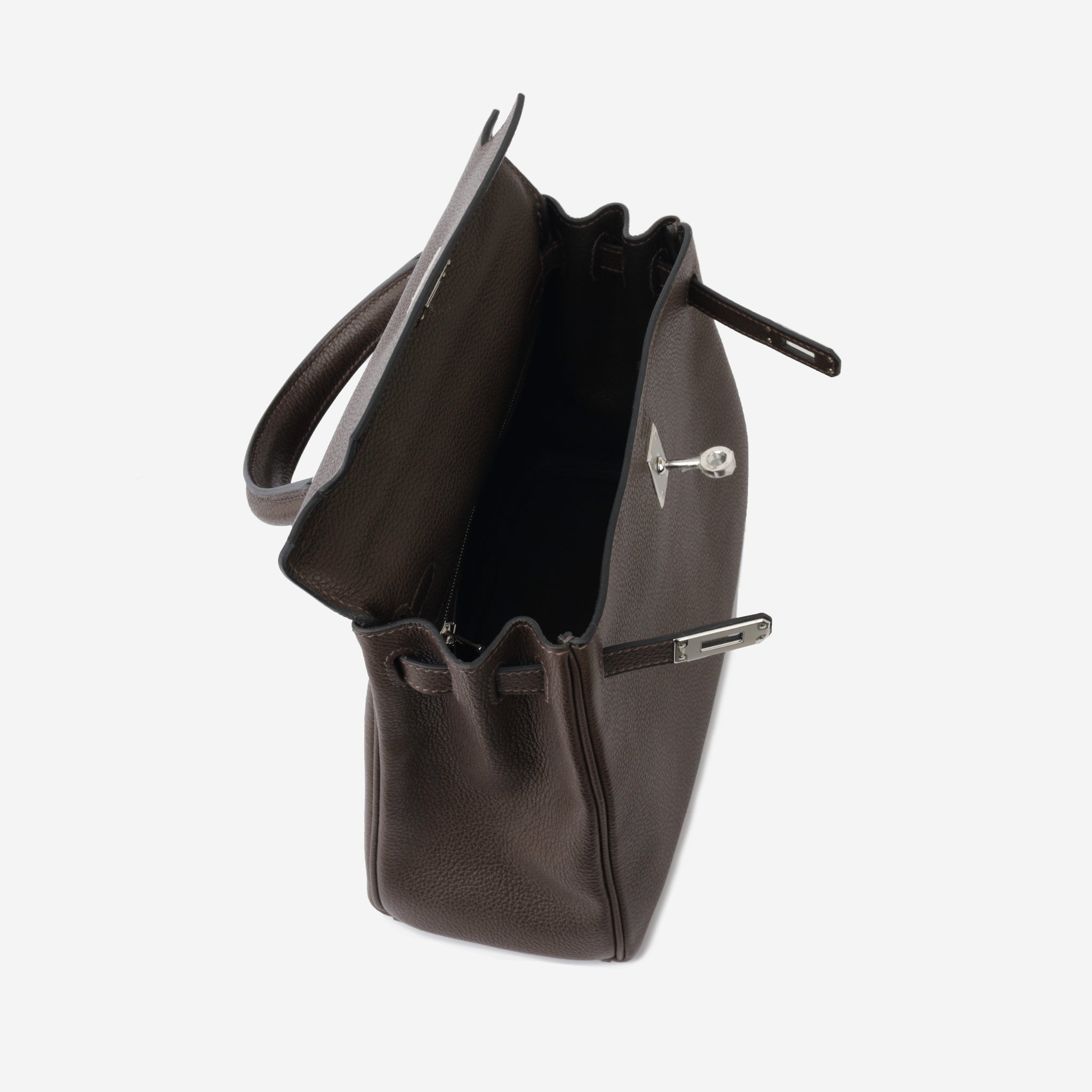 Hermès Kelly Fauve Barenia 25 Sellier Handbag