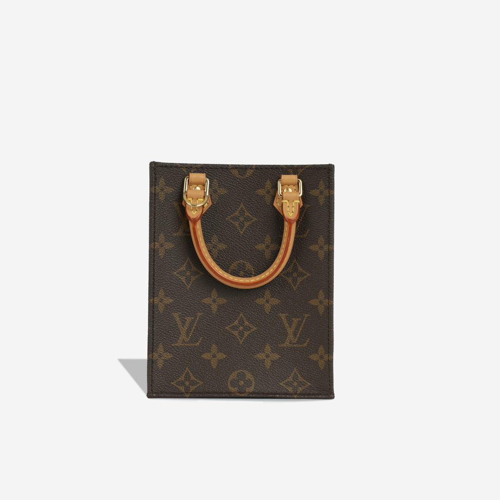 Louis Vuitton Petit Sac Plat Monogram Canvas GHW Bagista