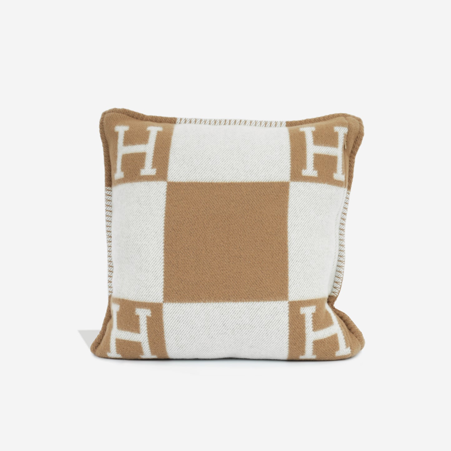 Avalon Pillow - Ecru/Camel