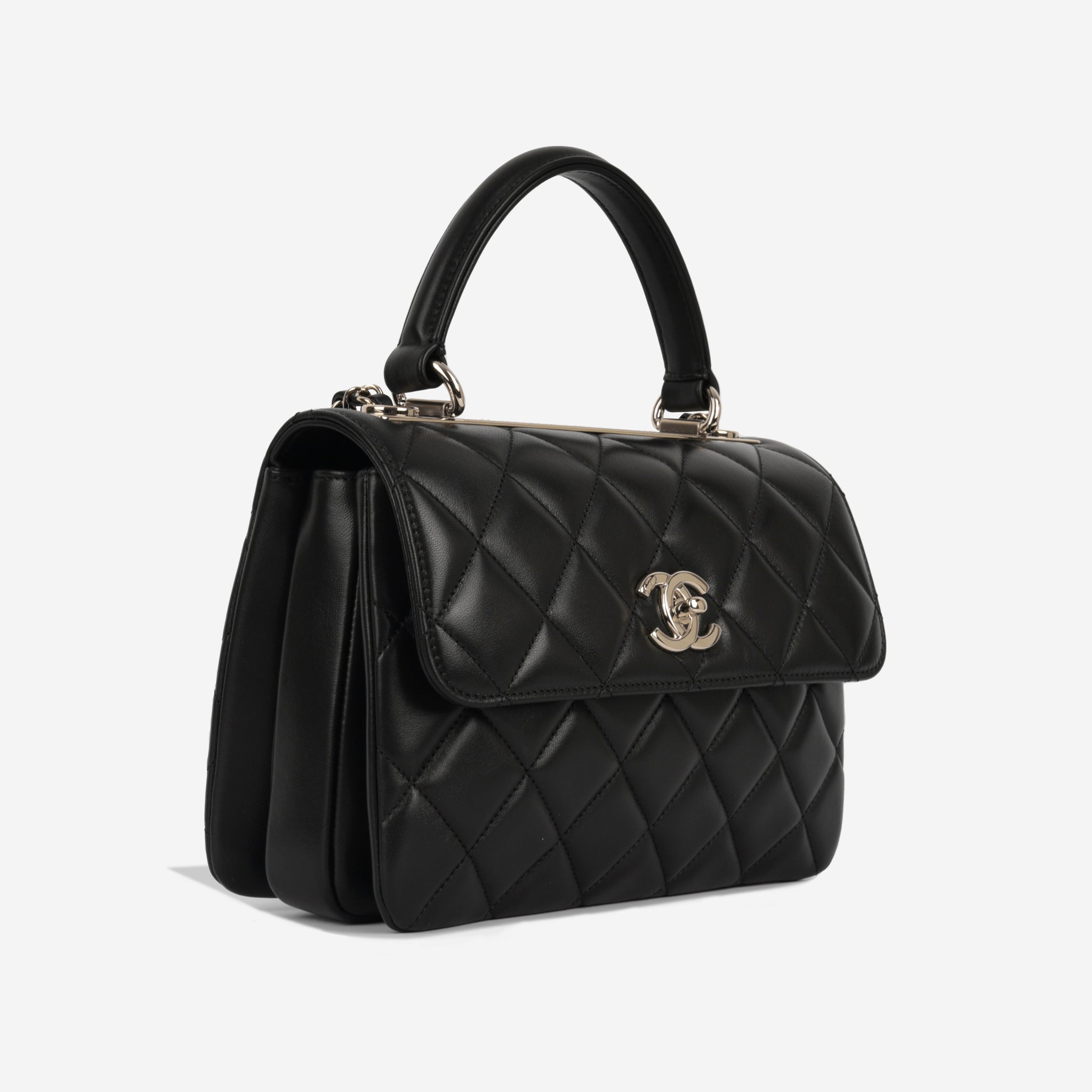 Chanel - Trendy CC Flap Bag Small - Black Lambskin - CGHW - 2022