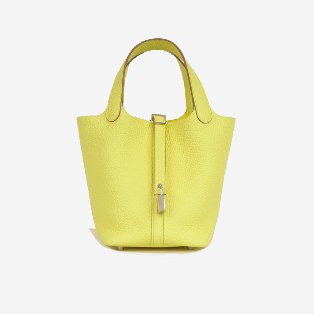 Hermès - Picotin 18 - Limoncello Clemence PHW - Brand New - 2022 | Bagista