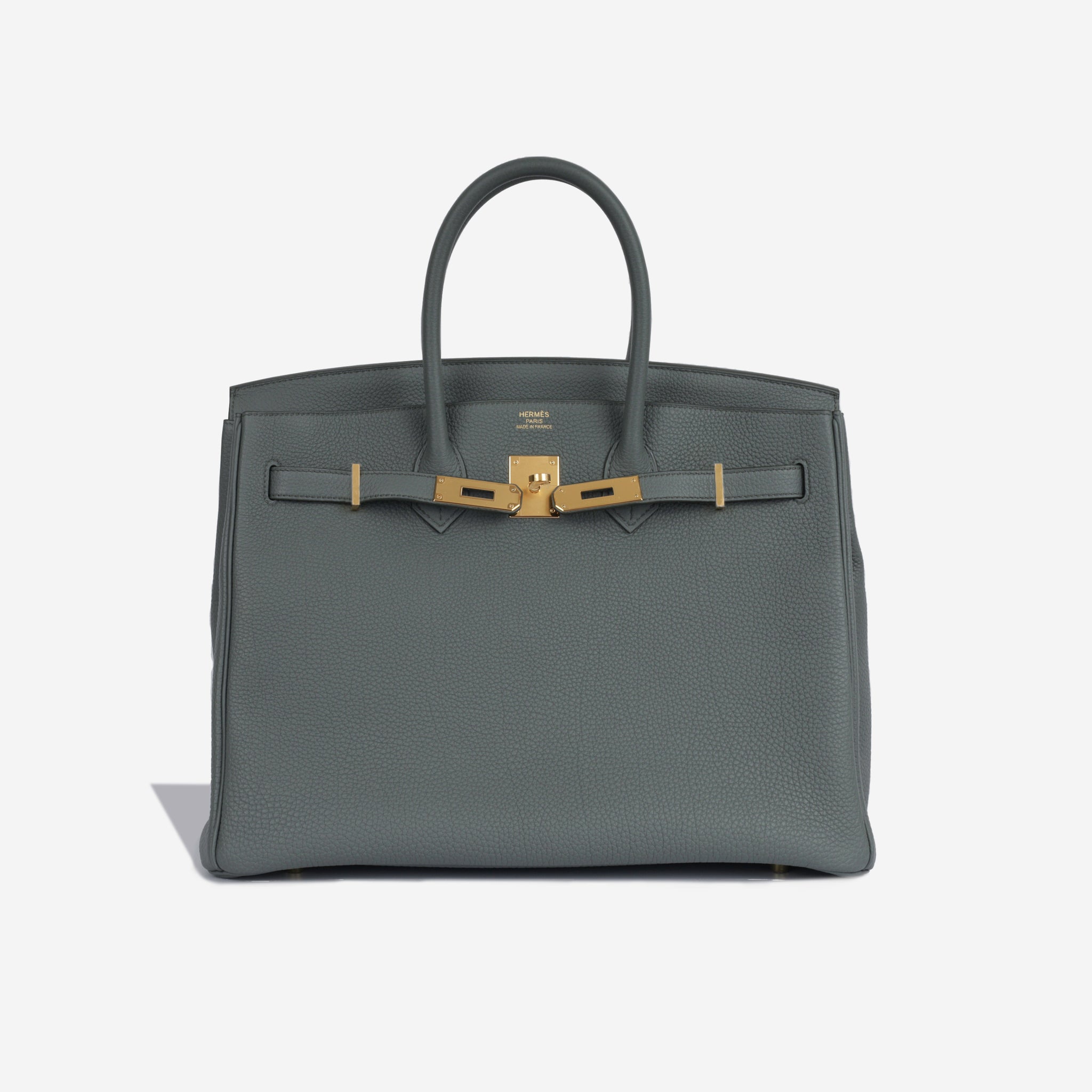 Hermes Birkin 35 Bag Vert Amande Togo Leather with Gold Hardware –  Mightychic