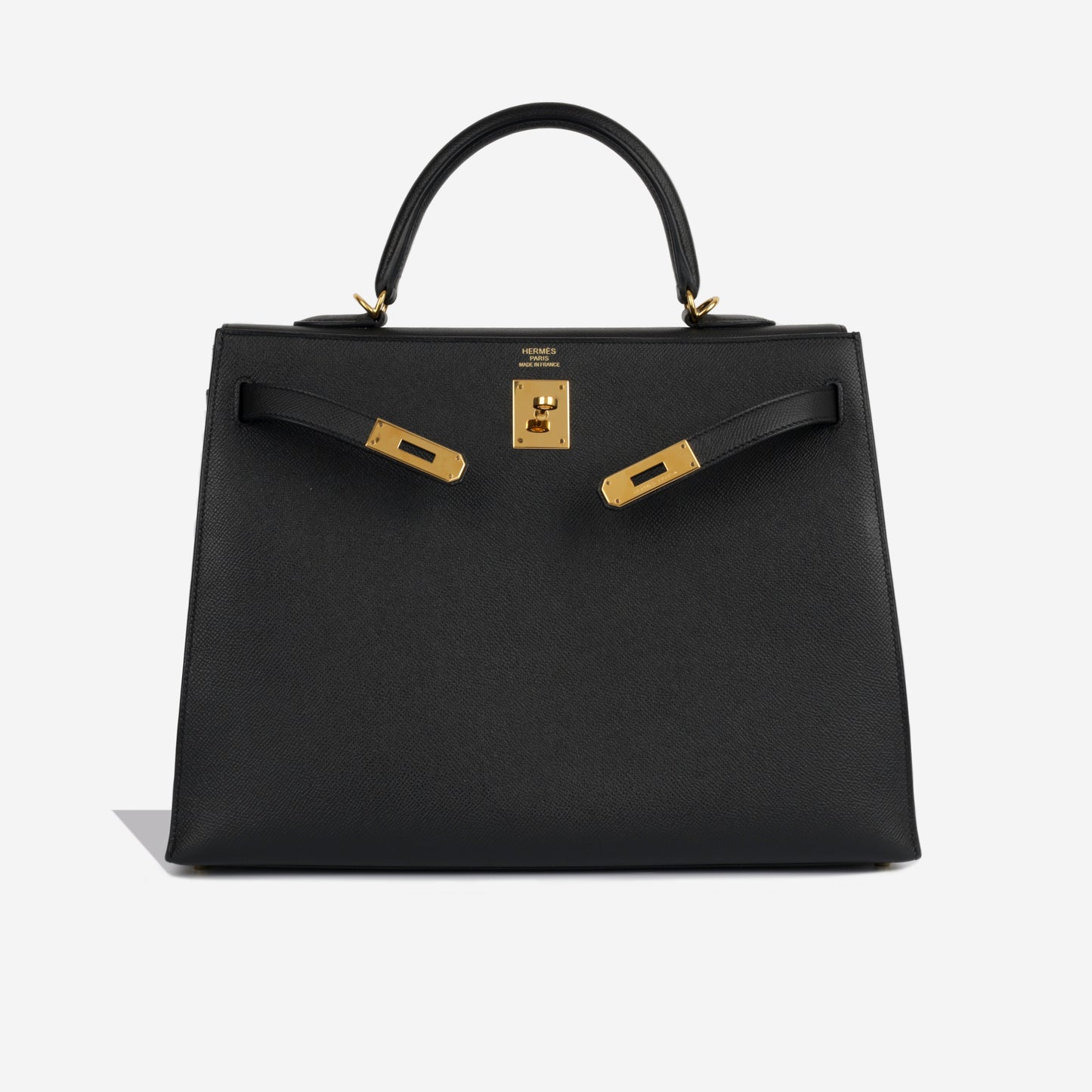 Kelly 35 - Noir Epsom