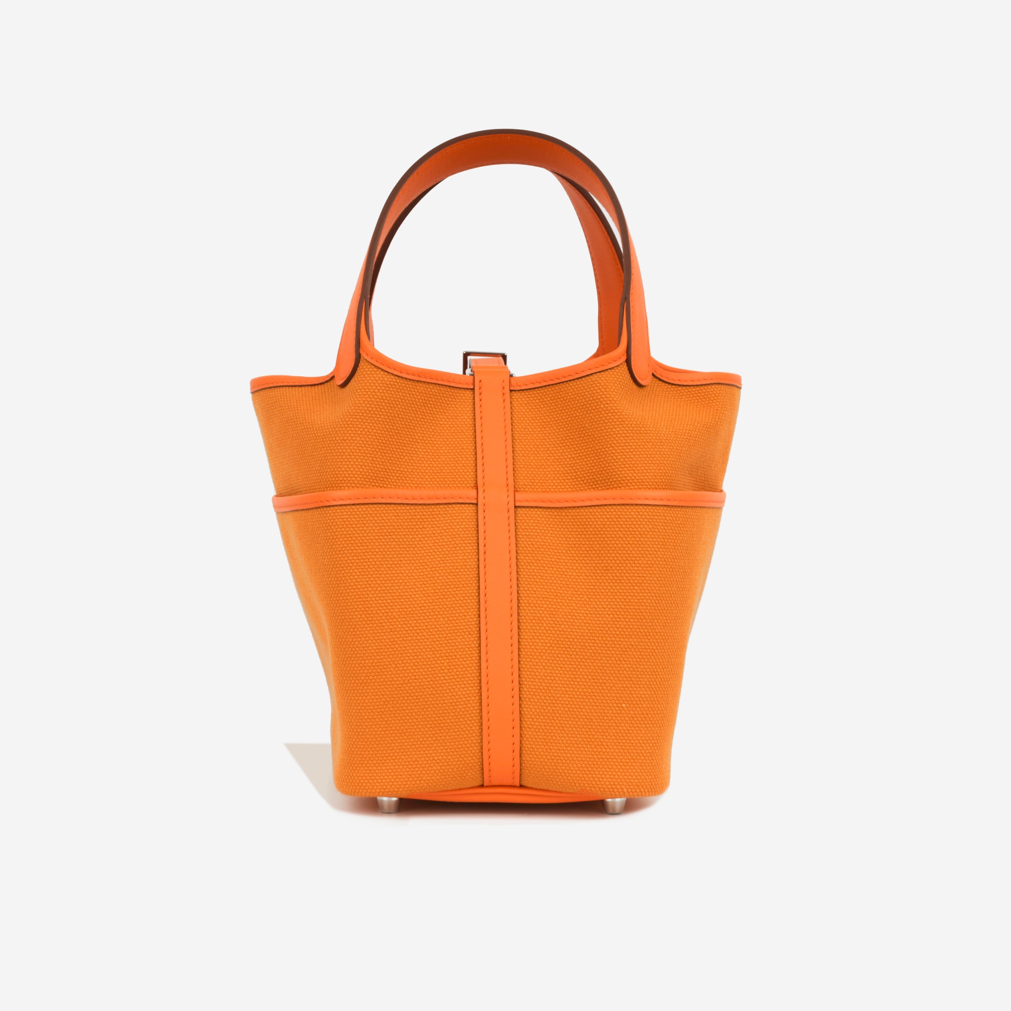 Hermès - Picotin 18 Cargo - Orange Minium Canvas - PHW - Brand New ...