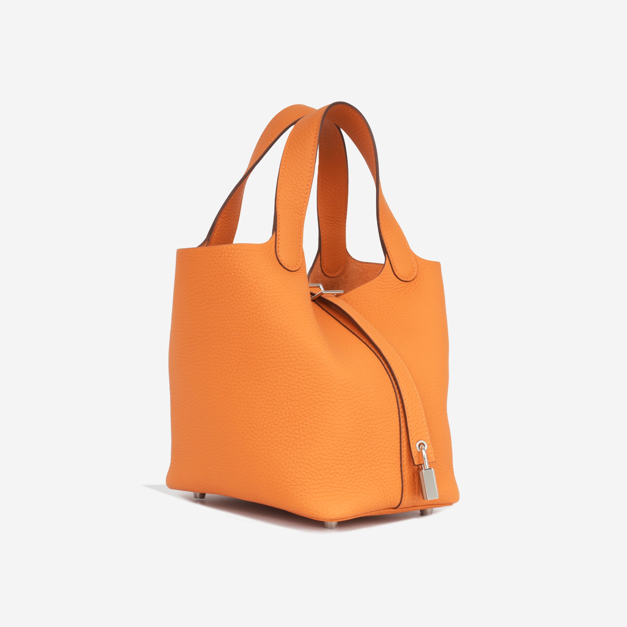 Hermès - Picotin 18 - Orange Clemence PHW - Brand New | Bagista