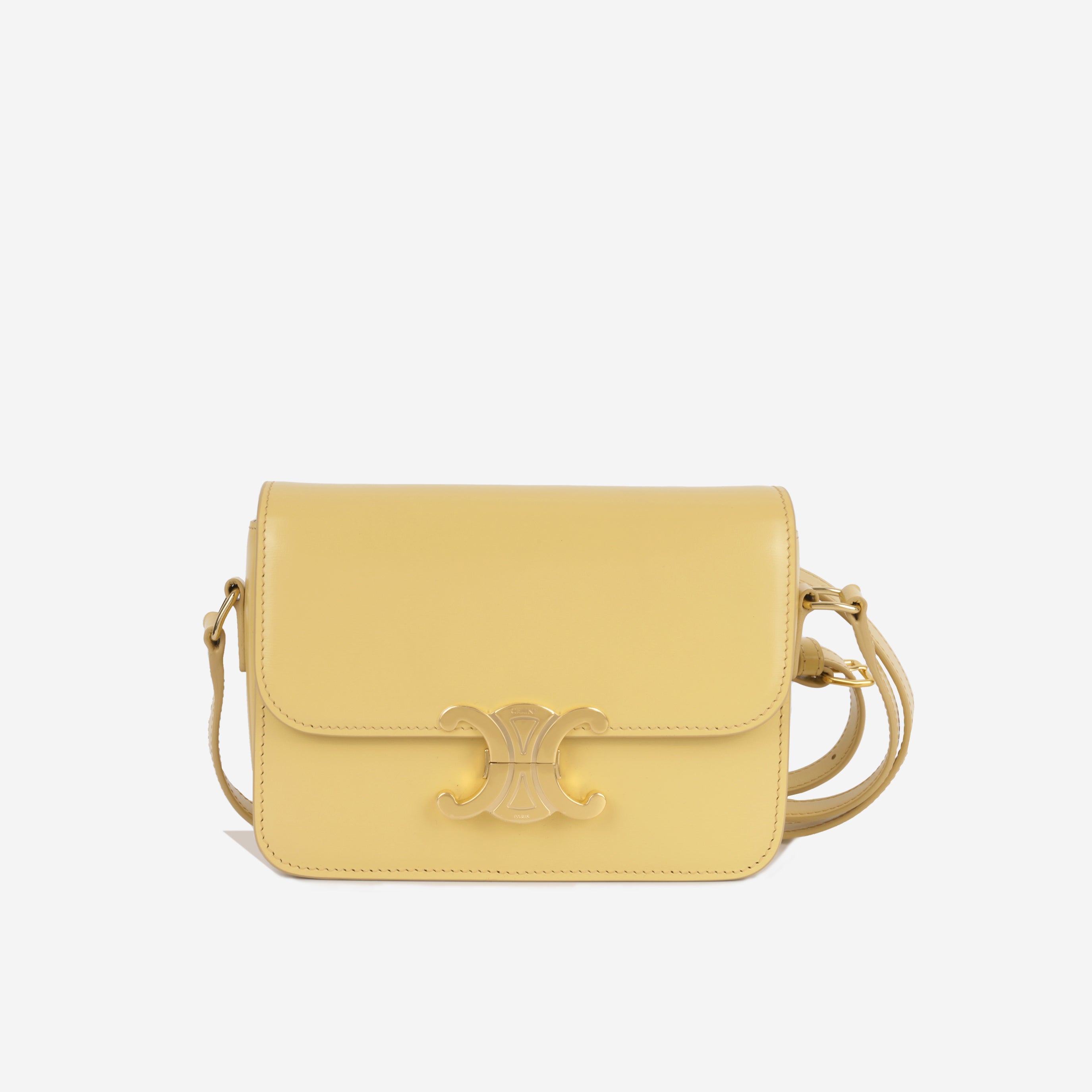 Celine - Teen Triomphe Bag - Sunlight Shiny Calfskin - GHW