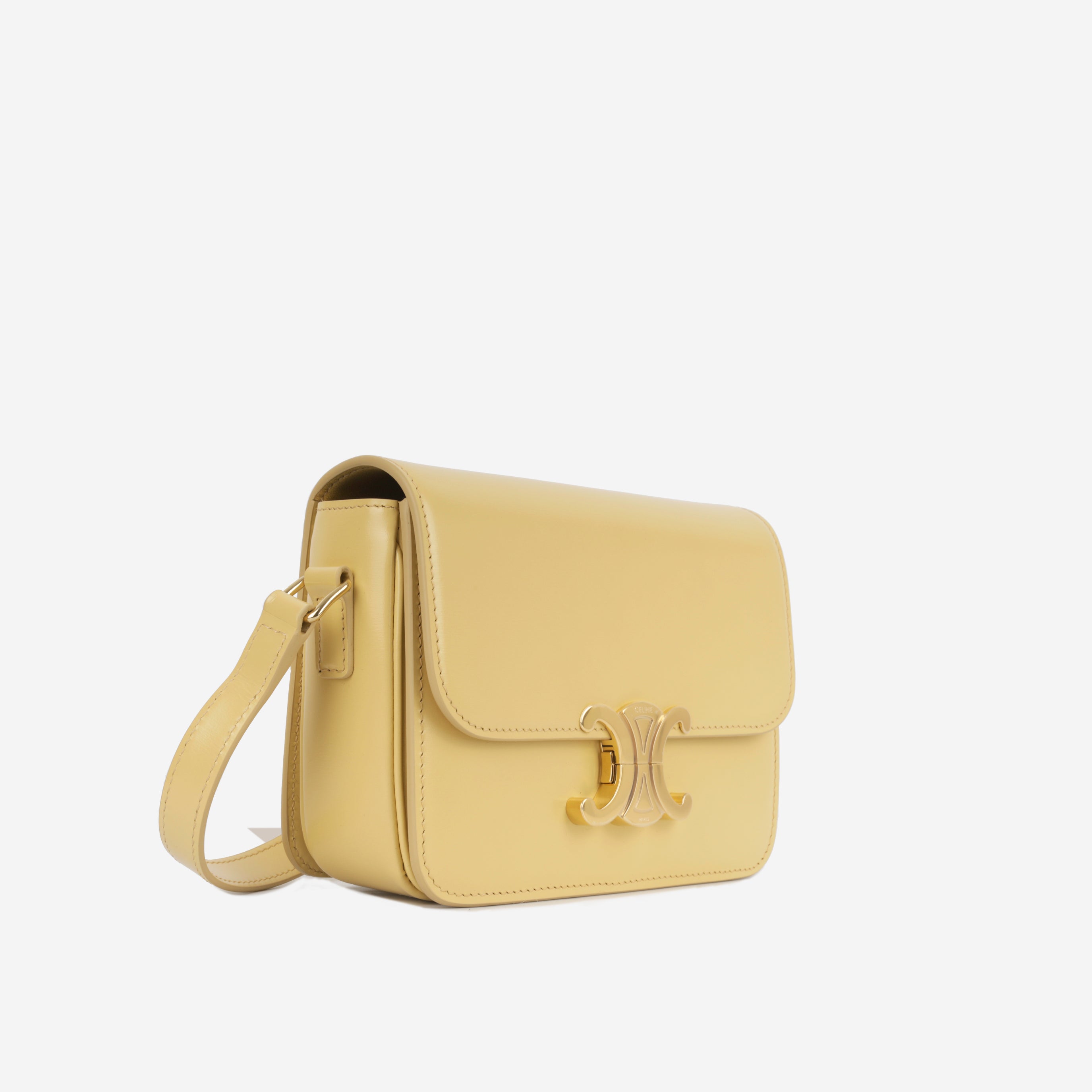Celine - Teen Triomphe Bag - Sunlight Shiny Calfskin - GHW