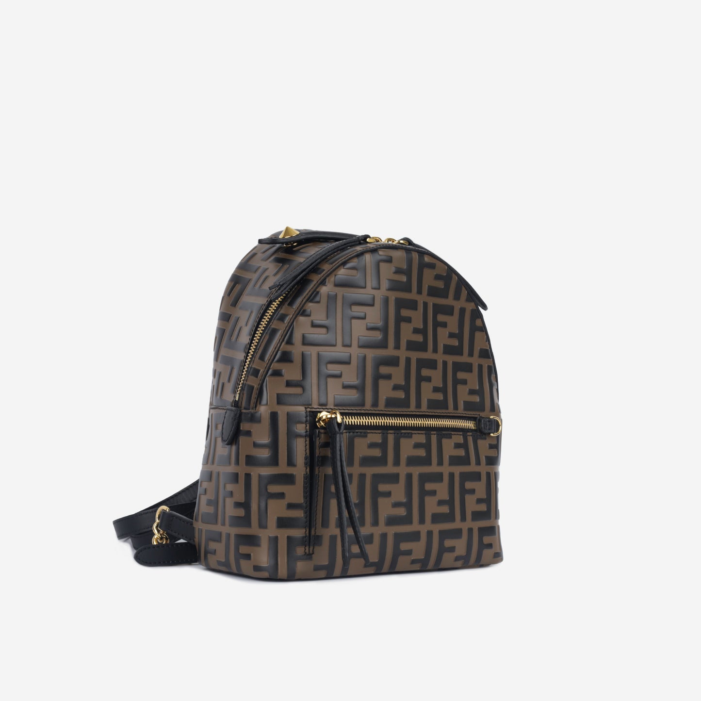 fendi mini backpack size Fendi - Mini Backpack - Brown Leather FF
