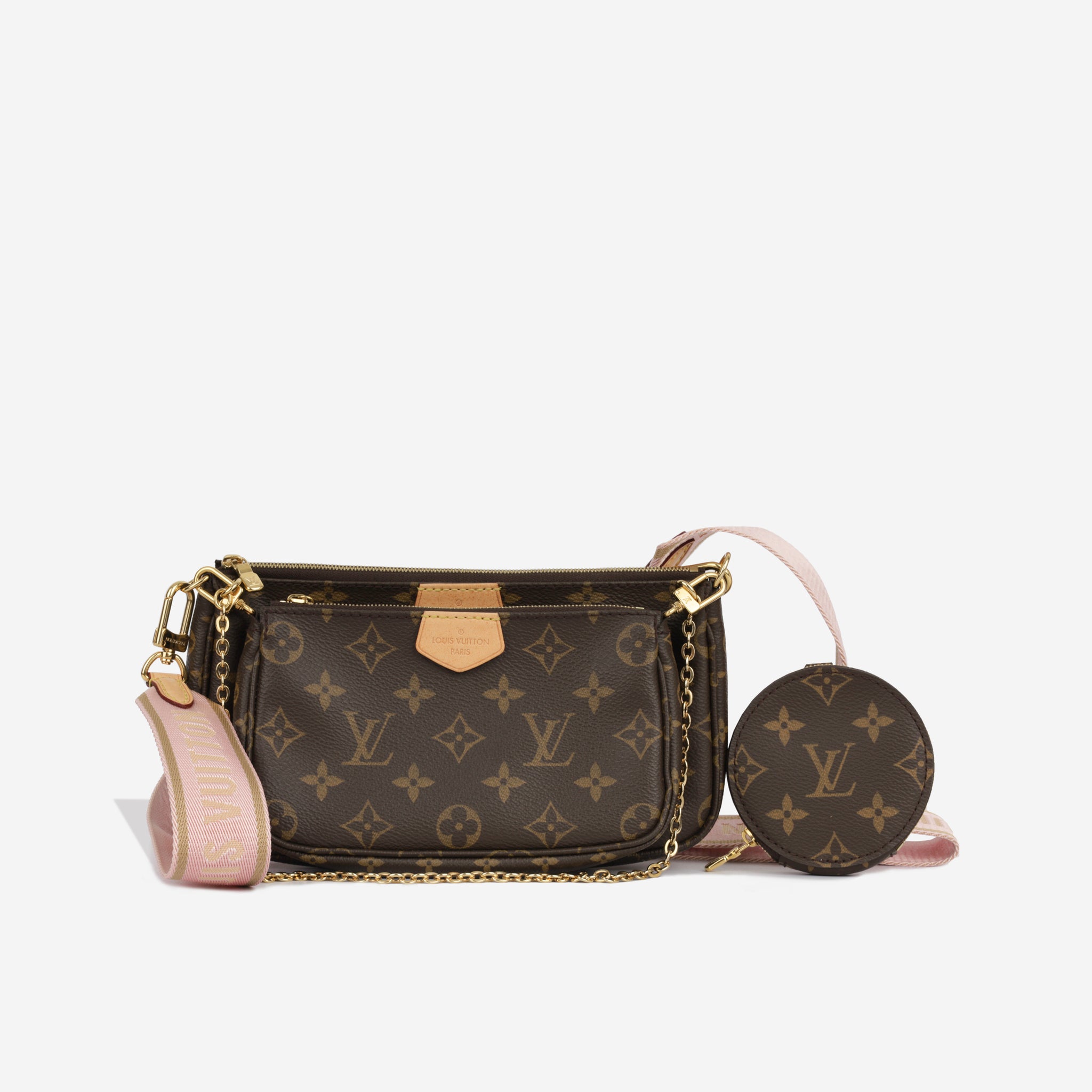 Louis Vuitton - Multi Pochette Accessoires - Pink Strap - Pre Loved