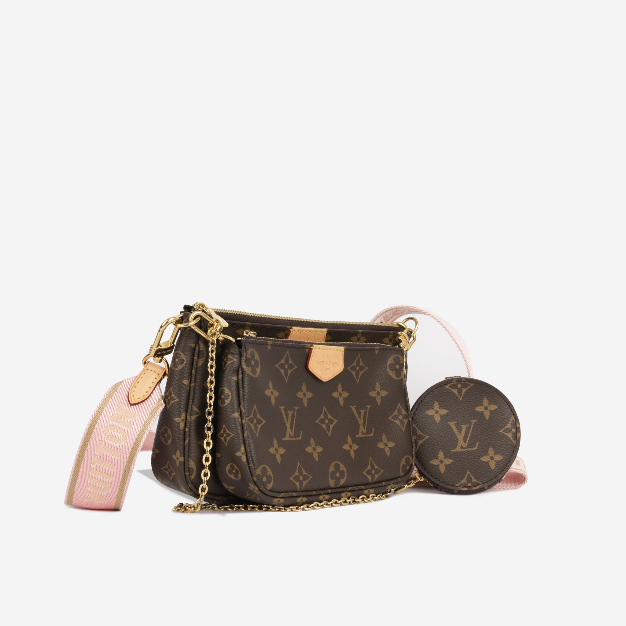 Louis Vuitton - Multi Pochette Accessoires - Pink Strap - Pre Loved