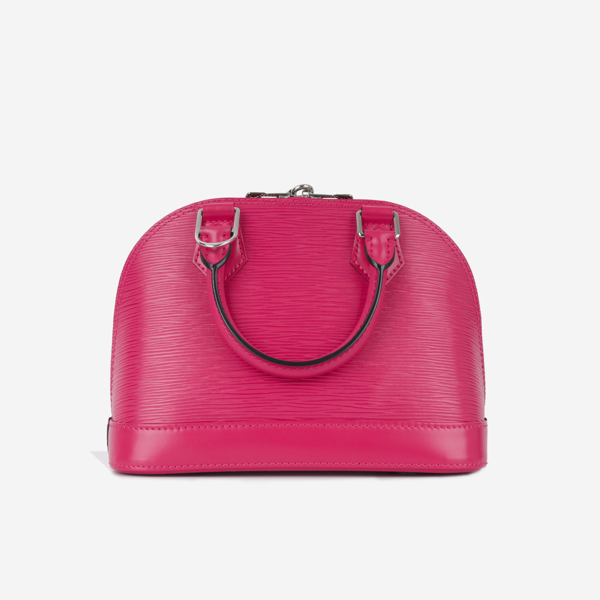 Alma bb leather handbag Louis Vuitton Pink in Leather - 14769052