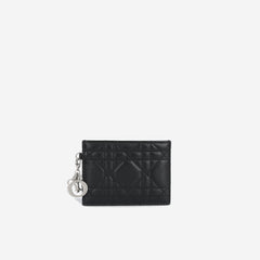 Dior Lady Dior Bag Cannage Lambskin Medium Black in Cannage Lambskin with  Silver-tone - US