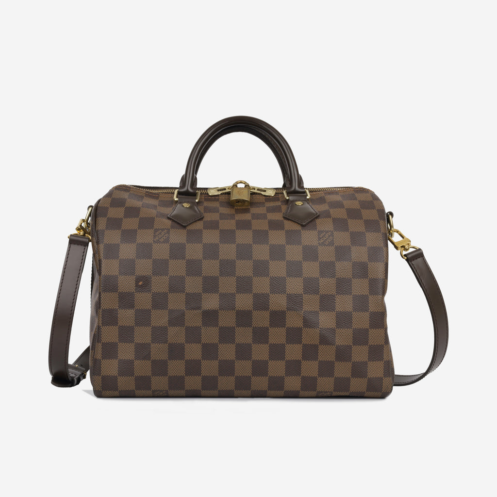 Louis Vuitton Speedy Bandouliere 30 Damier Azur in Coated Canvas with  Gold-tone - US