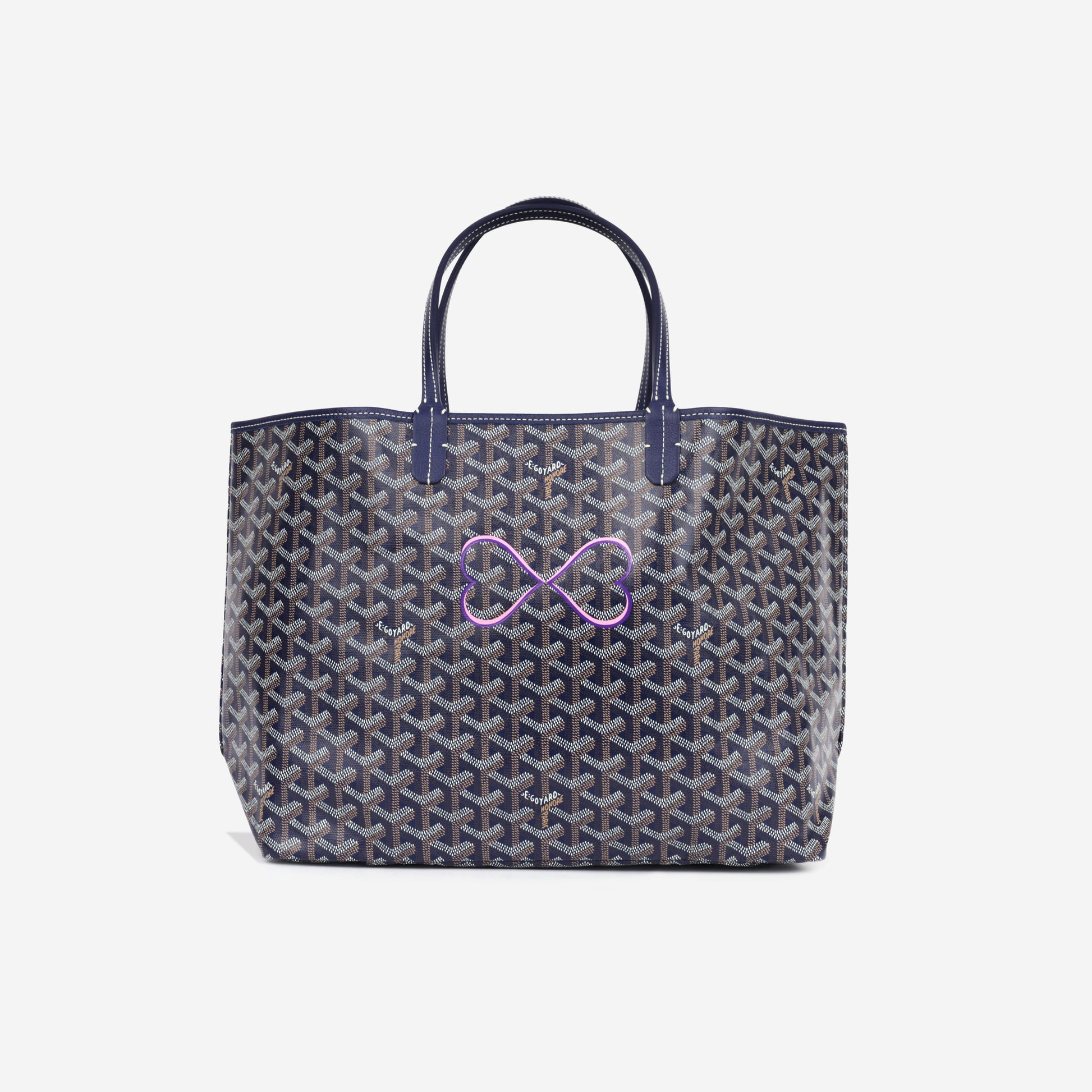 Goyard St Louis PM Navy Blue Goyardine Unused – Bagista