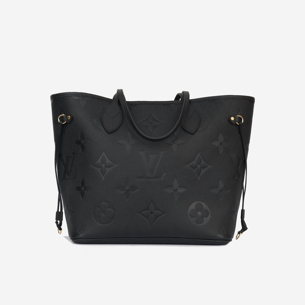 Louis Vuitton Neverfull MM Black/White in Cowhide Leather with Gold-tone -  US