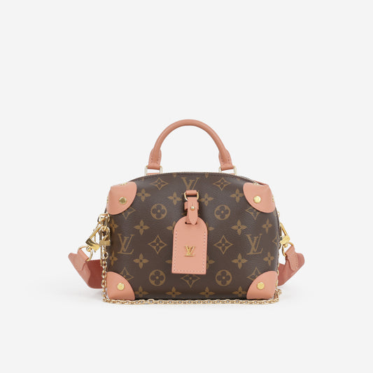Louis Vuitton Petite Malle Souple - Monogram / Peach Trim | Gold Hardware